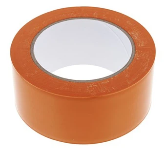 Cinta protectora naranja de PVC lisa