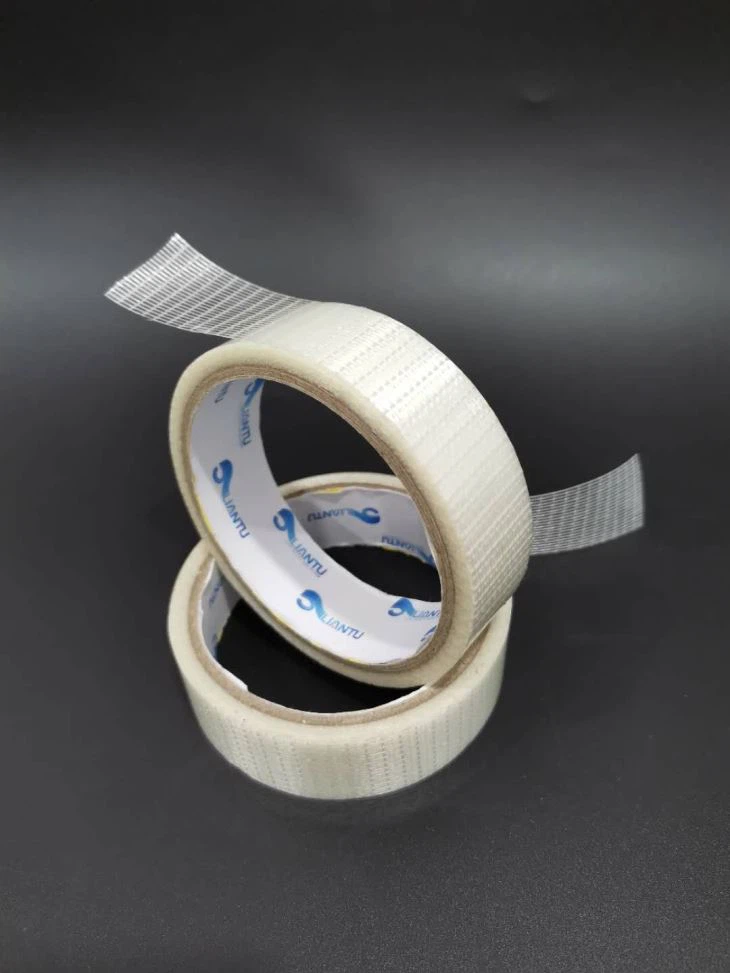 Fiber Mesh Cloth Strapping Tape With Bopp Film